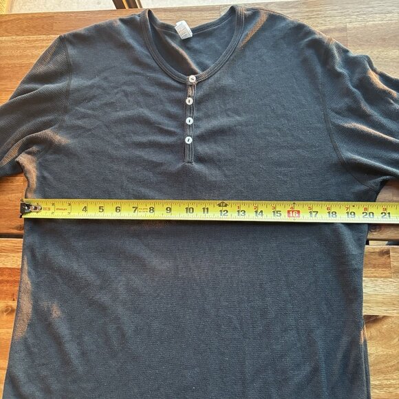 American Apparel Thermal Henley “Kill Shirt” As Seen Dexter Morgan Men’s XL FLAW - Picture 7 of 14